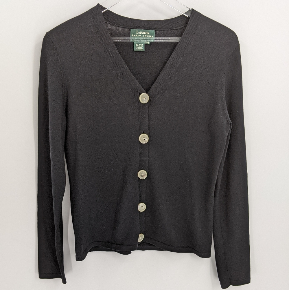 Lauren Ralph Lauren Silk Blend Cardigan Sweater PS
